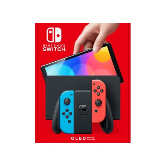 Nintendo Switch OLED Model Neon Blue/Neon Red - Image 2
