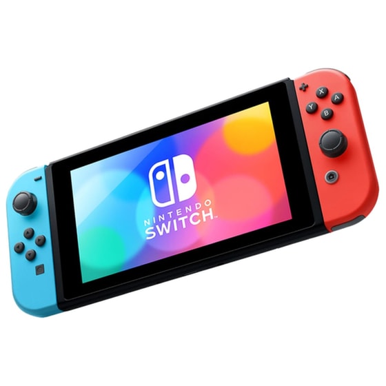 Nintendo Switch OLED Model Neon Blue/Neon Red - Image 5