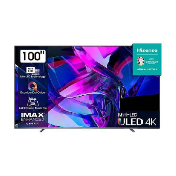 HISENSE 100U7KQ QLED Mini LED 4K UHD Smart TV, 100 inches