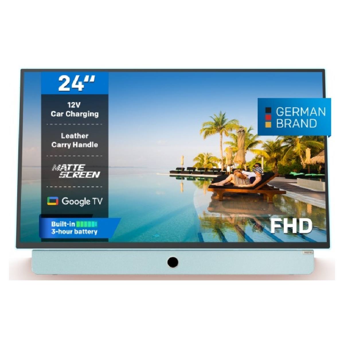 METZ 24MPE7000Y Portable Google LED TV 24" Blue