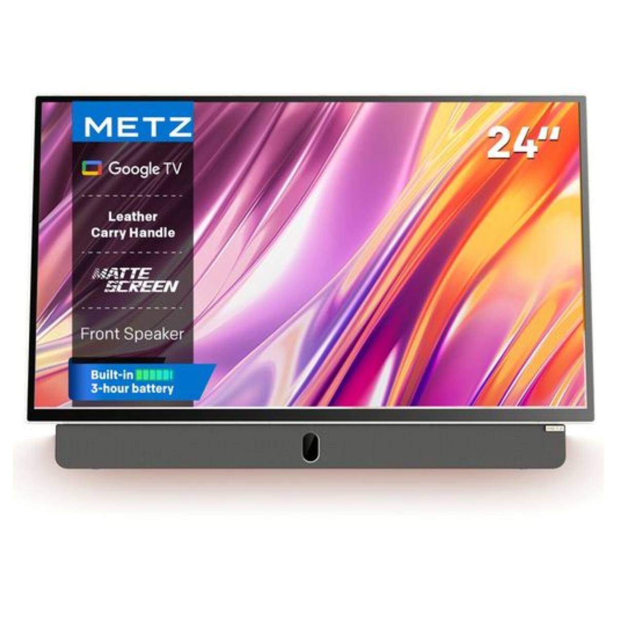 METZ 24MPE7000Z Portable Google LED TV 24" White/Black