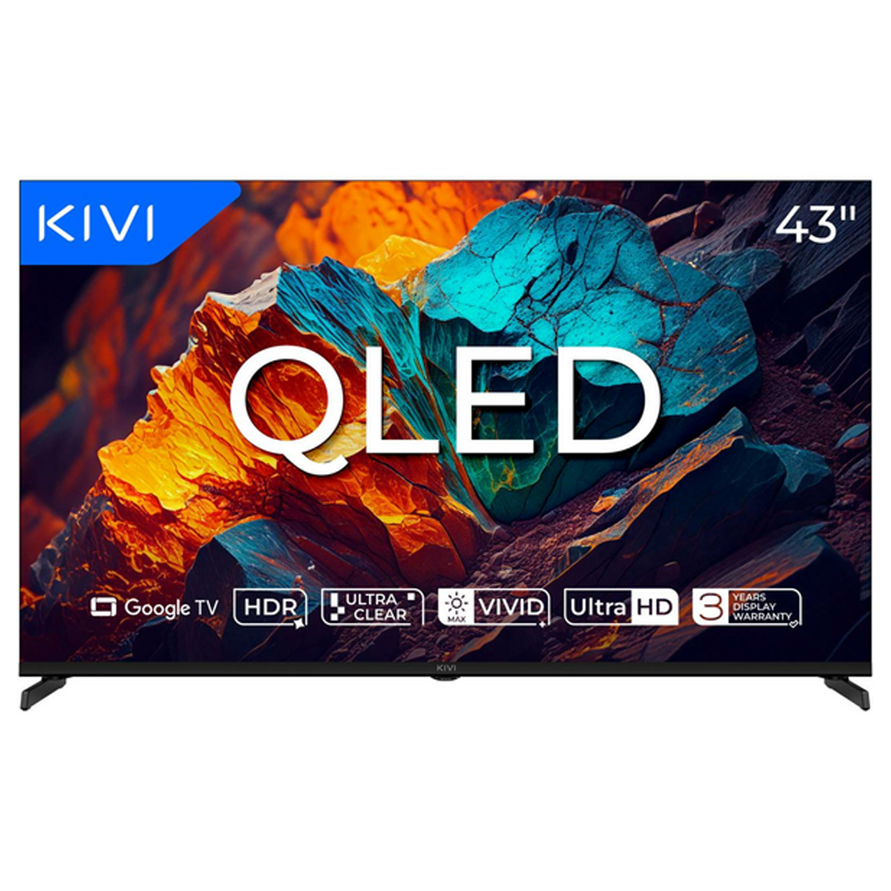 KIVI Prime E5 43U720QB 43" 4K UHD QLED Smart Google black