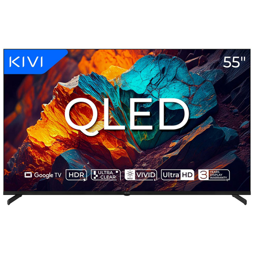 KIVI Prime E5 55U720QB 55" 4K UHD QLED Smart Google black