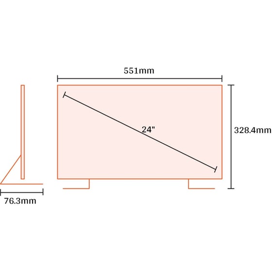 KYDOS LED 24" HD Ready K24NH22CD00T3V2 - Image 3
