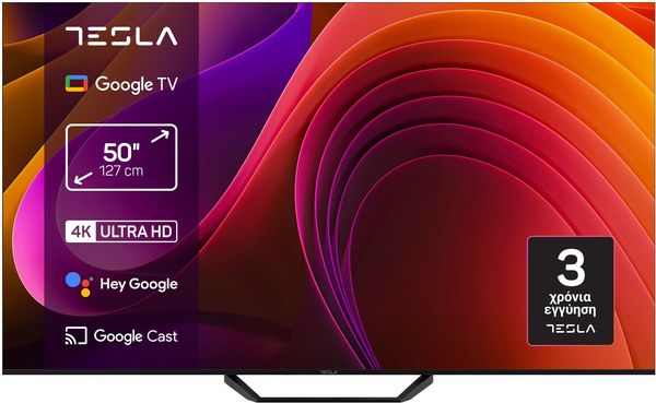 TESLA LED 50E655BUS 50'' LED UHD SMART GOOGLE TV