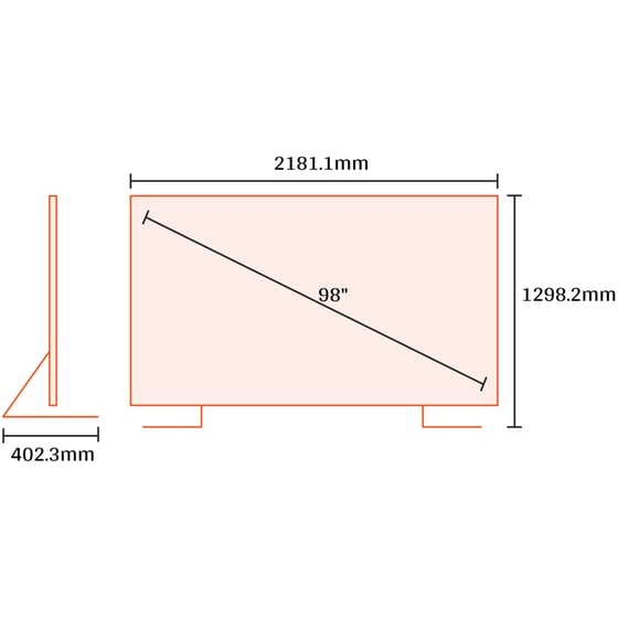SAMSUNG LED 98" 4K Smart TV UE98DU9072 - Image 3