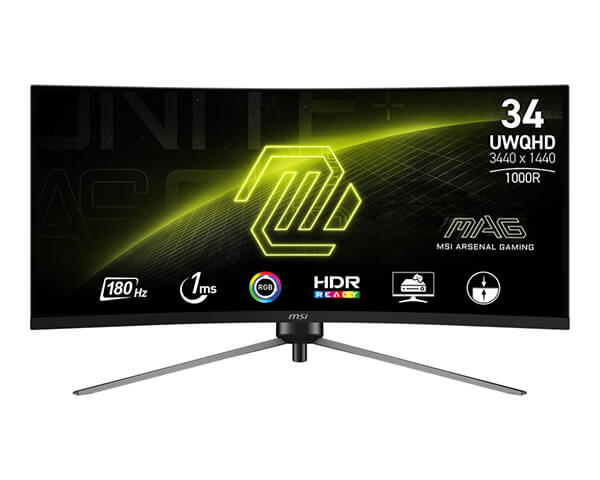MSI 345CQR 34.0" LED Curved VA 1500R UWQHD 180Hz 1ms