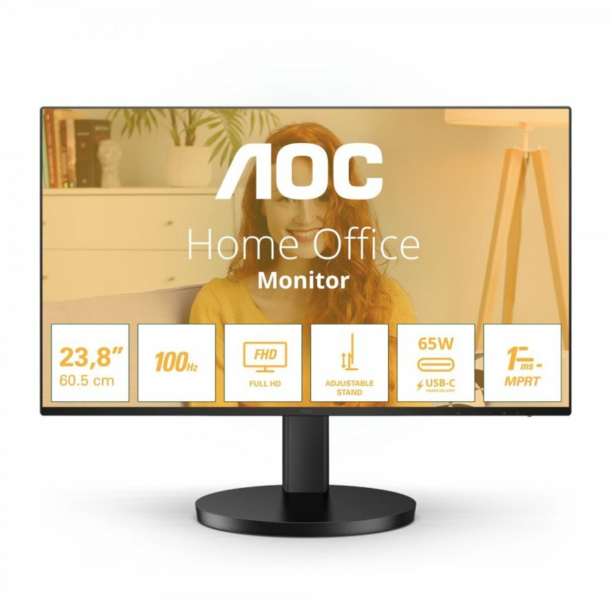 Aoc BASIC-LINE 24.0" Basic-Line Business Multimedia Monitor FHD IPS 100Hz USB-C 65W