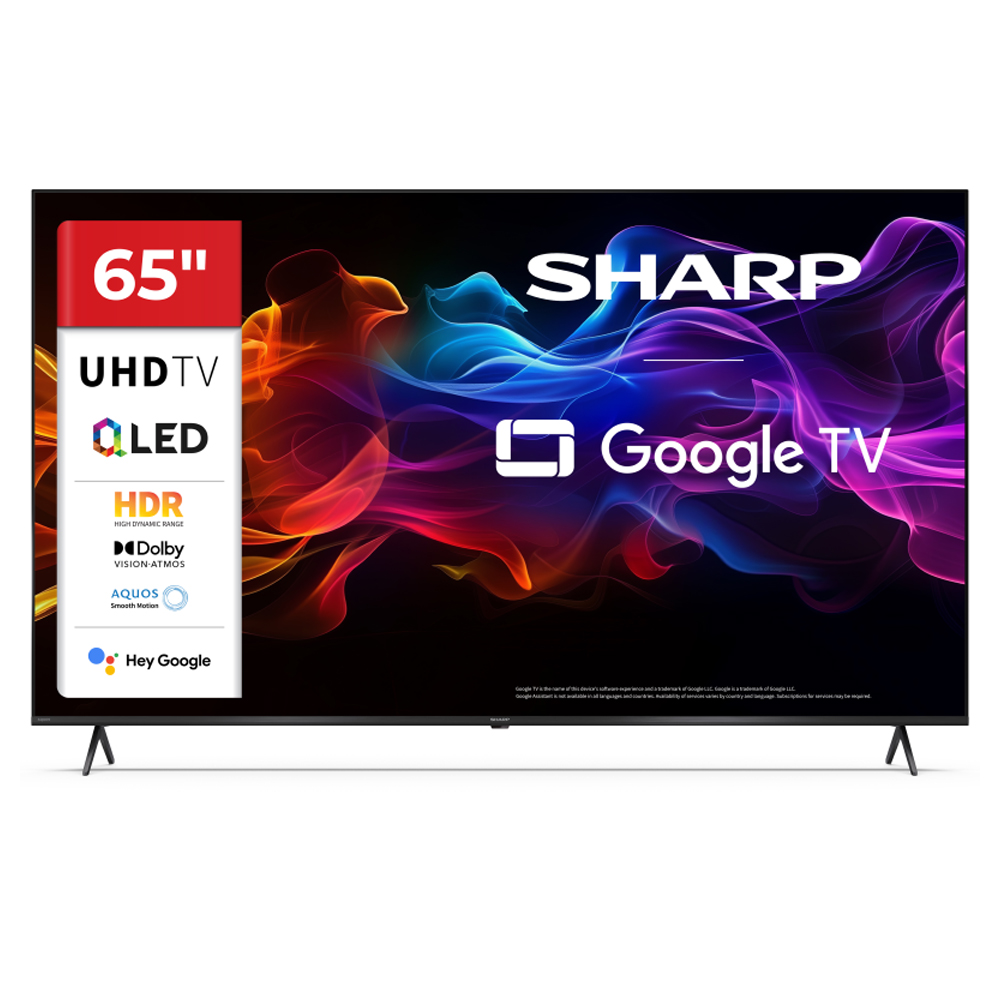 SHARP 65HP5265E 4K UHD QLED Smart Google TV black