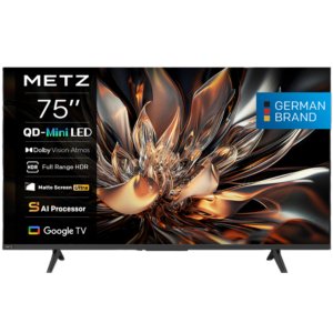 METZ 75MNH7000 QLED-Mini LED 4K Google TV, 75"
