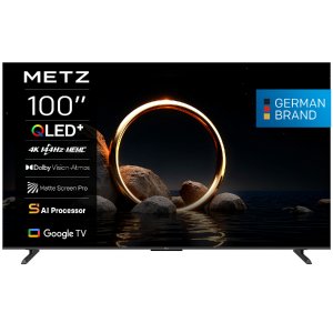 METZ 100MQH8500 QLED 4K UHD Google TV, 100"