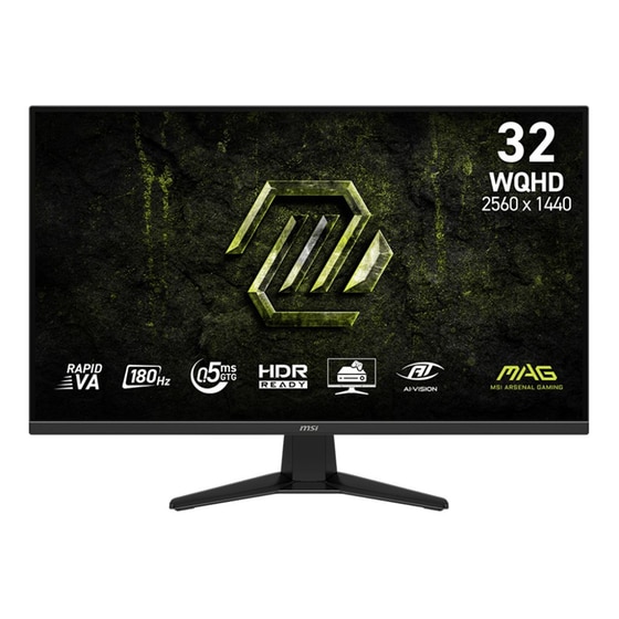 MSI MAG 325QF E18V Gaming Monitor 31.5" Quad HD VA Flat 180Hz 0.5 ms