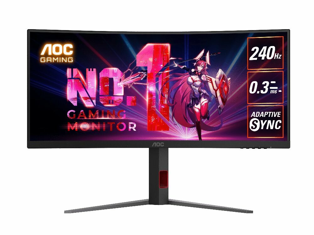 AOC CU34G4Z 34" Curved Gaming Monitor UWQHD 0.3ms 240Hz